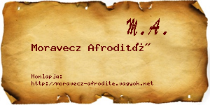 Moravecz Afrodité névjegykártya